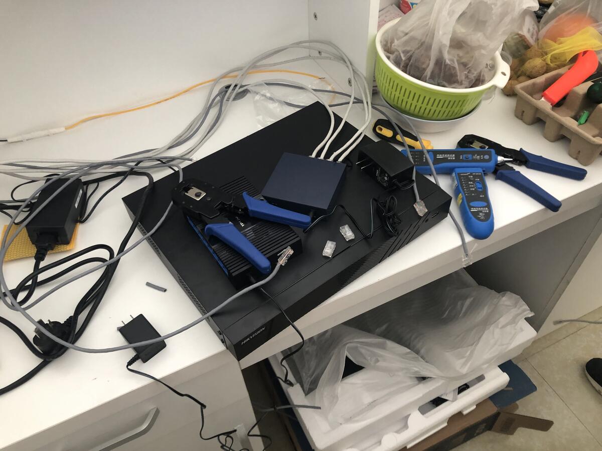 昆明杨林幸福社区舞蹈室高清安防监控系统安装工程现场实拍