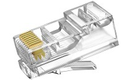 通用 工程级 RJ45纯铜水晶头 (100颗/盒)
